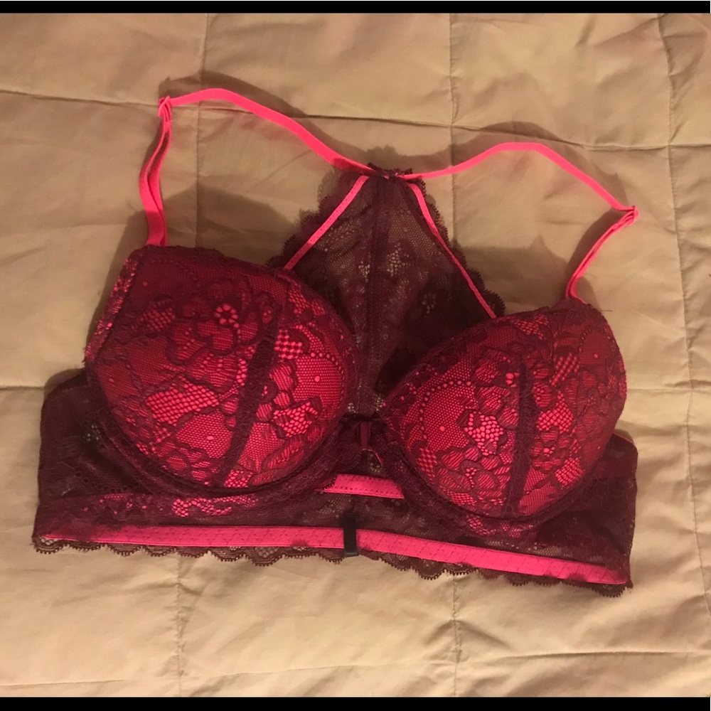 Pink bra